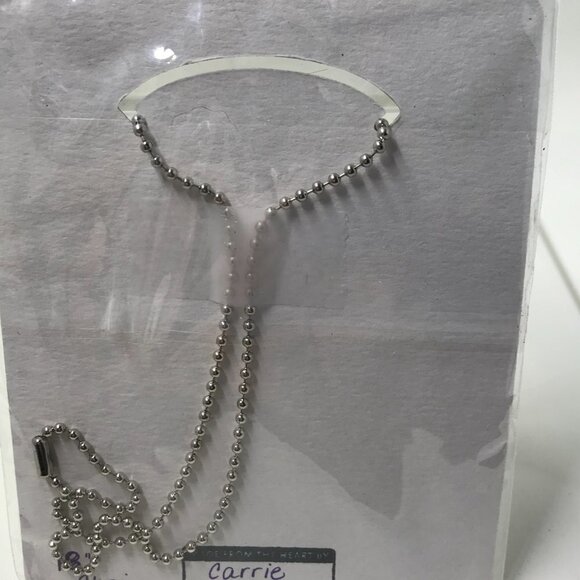 NEW Pendent Necklace "To Theyself be True" pendent and 2 charms.  18 inch chain - Picture 4 of 7